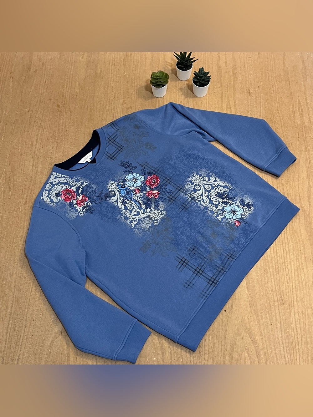 Vintage 1990s Northern Reflections Cotton Blend Fleece Crew Neck Sweatshirt